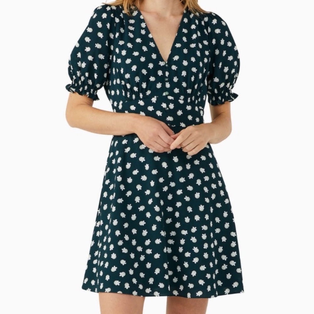 Kate Spade Floral Dot Dress Size 8